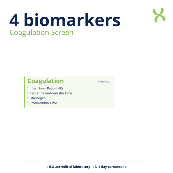 Coagulation Screen — biomarker categories