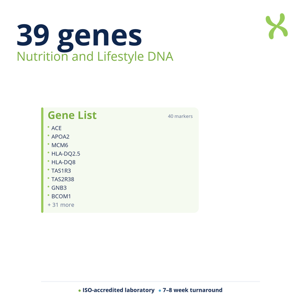 Nutrition and Lifestyle DNA — biomarker categories