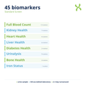 Standard Screen — biomarker categories