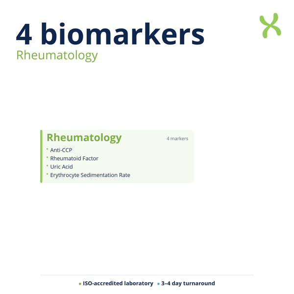 Rheumatology — biomarker categories