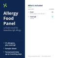 Allergy Food Panel: what's included