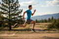 Man sprinting on an outdoor trail — Advanced GP2 comprehensive blood test for heart, nutritional, hormonal and metabolic health